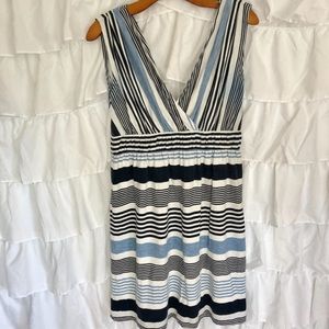 Beach lunch lounge soft striped dress
